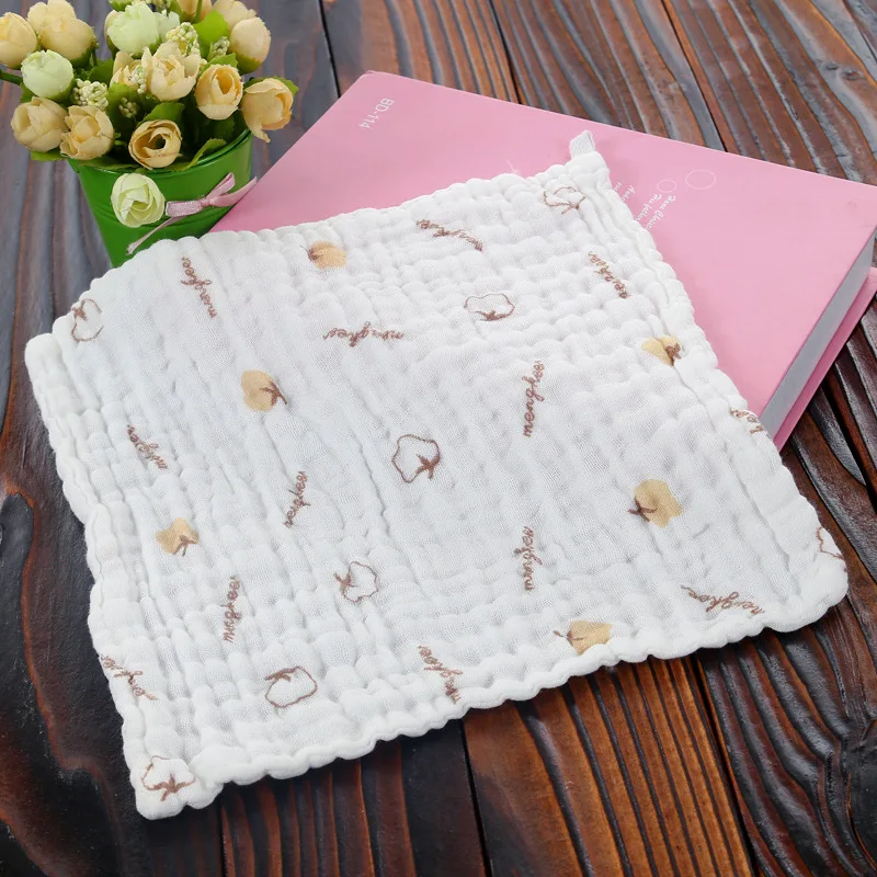 Baby Towel Cotton Six Layers of Medical Gauze Children Handkerchief Cloths Free Shipping Soft for Infant Hook | Детская одежда и