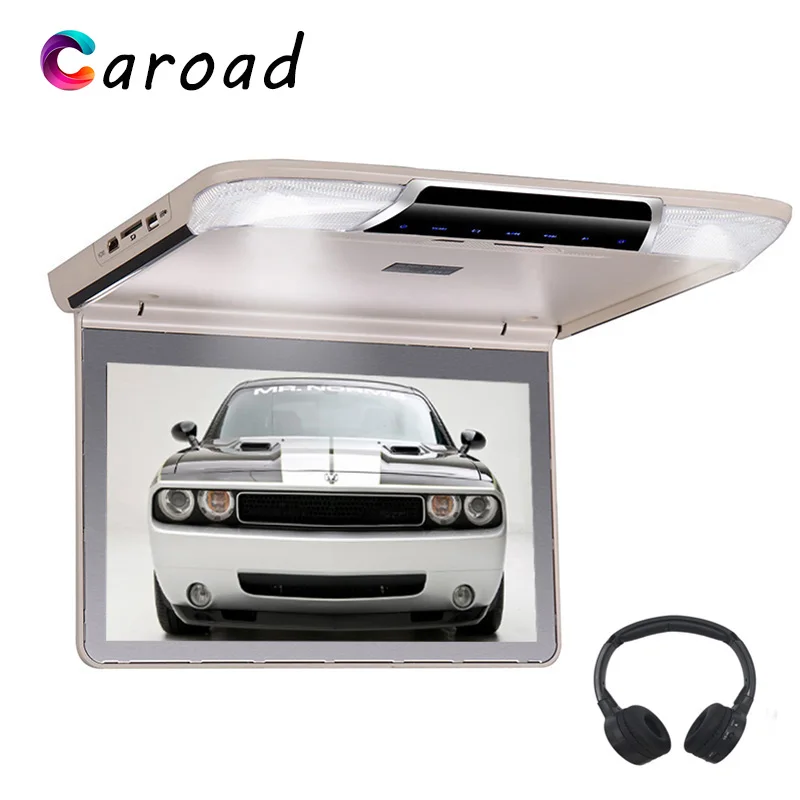 Caroad 11 6 дюймовый автомобильный потолочный монитор с полным 1920*1080 откидной экран