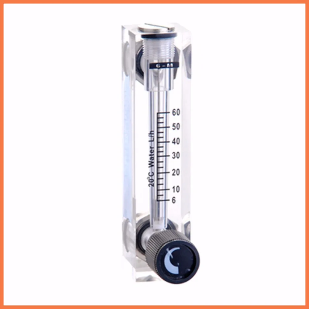 LZT-8T 6-60LPH Square Panel Type liquid Flowmeter liquids Flow Meter rotameter LZT8T Tools Flow Measuring water