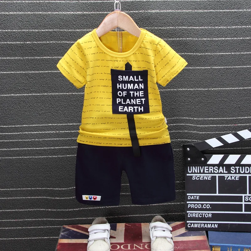 Newest Summer T-shirts Red Children's Sets 0-4 Years Old Baby Two-dimensional Two-piece | Детская одежда и обувь