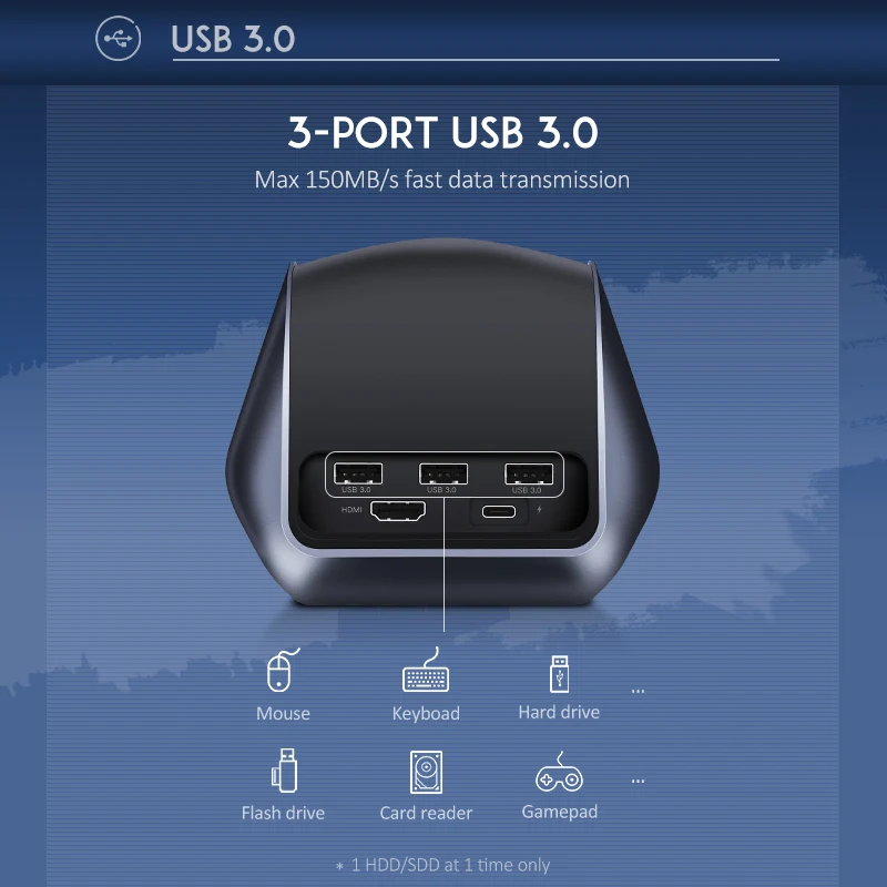 Ugreen USB C концентратор Тип C 3,0 концентратор HDMI адаптер для huawei Коврики 20/10/10 Pro P20/P20 Pro USB-C док-станция Тип C концентратор USB