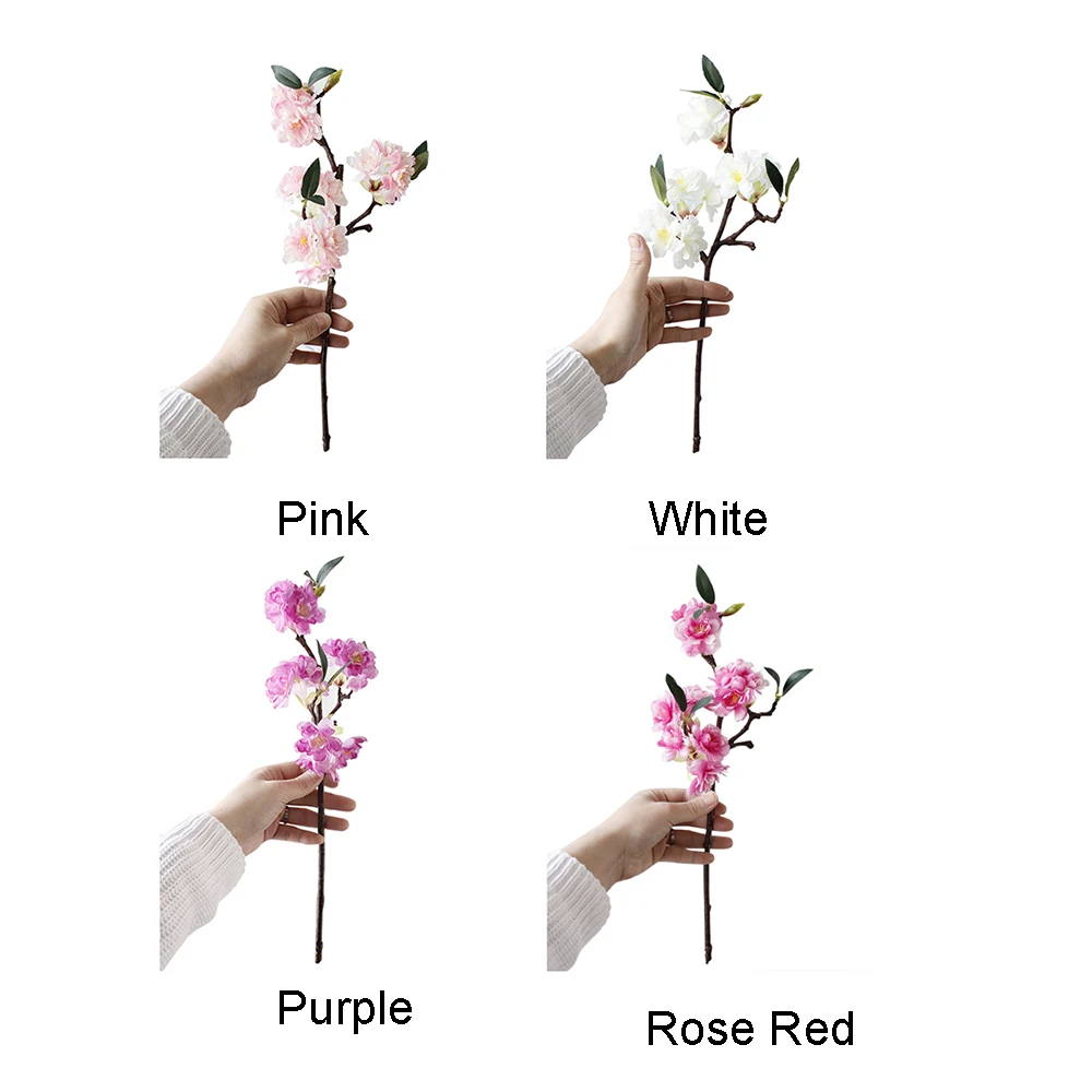 Искусственные искусственные ветки вишни шелковые цветы свадебная Гортензия