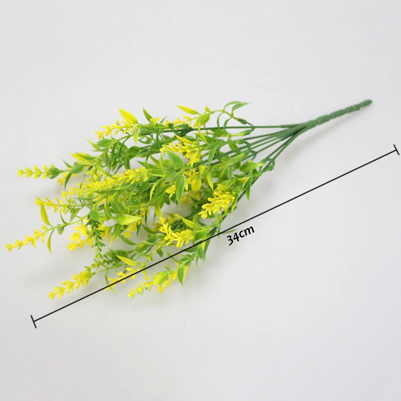 Искусственные растения JAROWN искусственная пластиковая Лаванда 7 ветвей