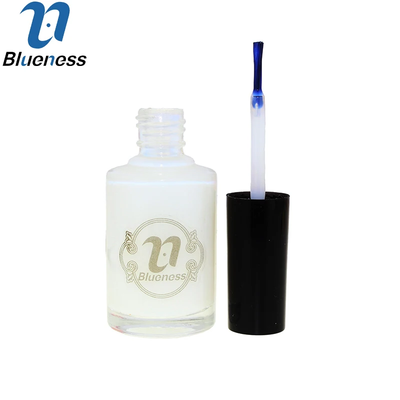 Blueness белый цвет клей для ногтей используется Фольга стикер Клей бампер