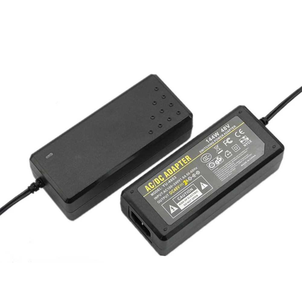 CDYCAM AC 100-240 В к DC 48 В 2A 96 Вт адаптер питания 5,5*2,5 мм или 5,5*2,1 мм для PoE переключатель питания