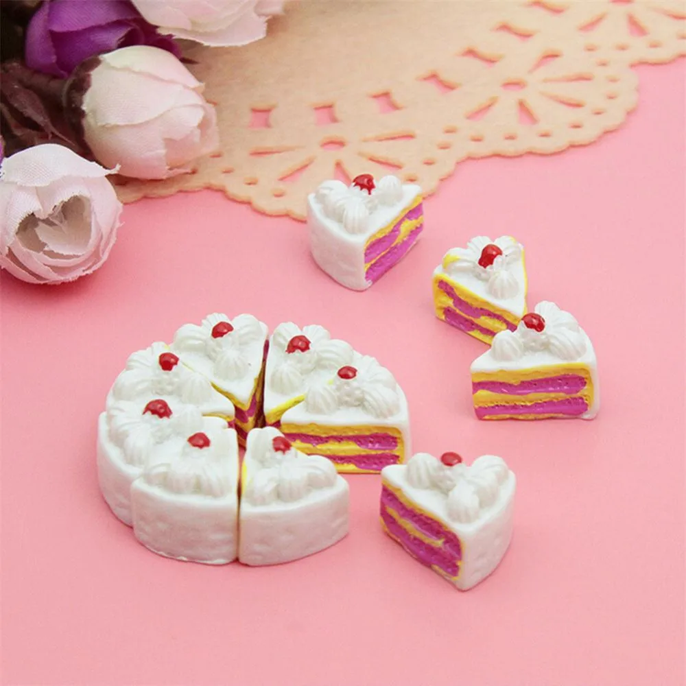 10 шт. Kawaii плоская задняя часть Diy Миниатюрный искусственная еда муляж для торта