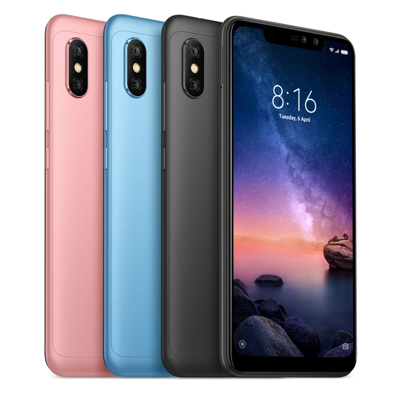 Xiaomi Redmi Note 6 Pro 4 ГБ 64 Восьмиядерный процессор Snapdragon 636 полноэкранный мобильный