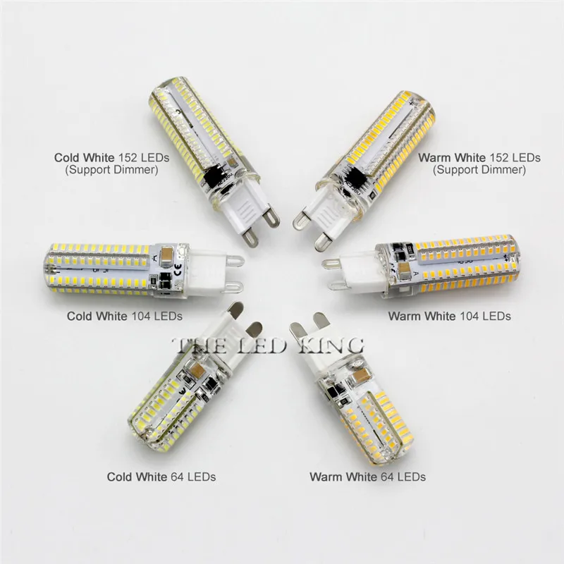 1 10X по низкой цене светодиодный лампы SMD 3014 Светодиодный G9 светильник 21W 7W 9W 15W 12W