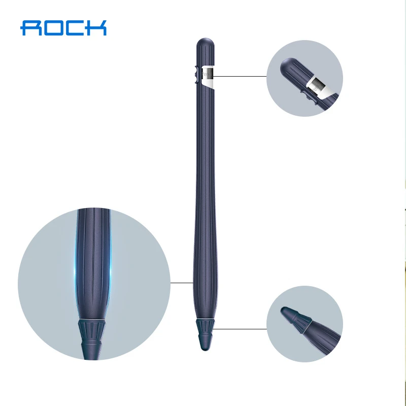 Защитный чехол ROCK 360 для iPad Pro Pencil, легкий мягкий силиконовый защитный чехол, держатель для Apple Pencil