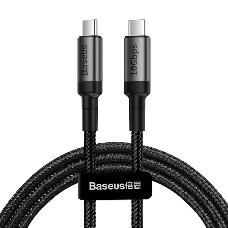 usb type c-usb type c кабель для apple macbook pro samsung s8 s9 xiaomi notebook air usb pd зарядное устройство Быстрая зарядка 100 Вт 5A usb c кабель - Цвет: Black 100W 5A 10Gps