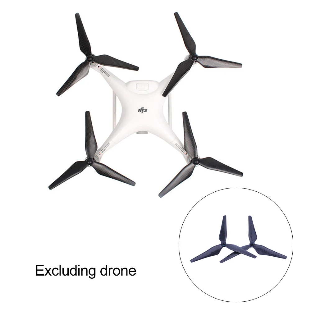 9450 S карбоновое волокно самоблокирующийся Пропеллер для Phantom 4 с тремя лезвиями