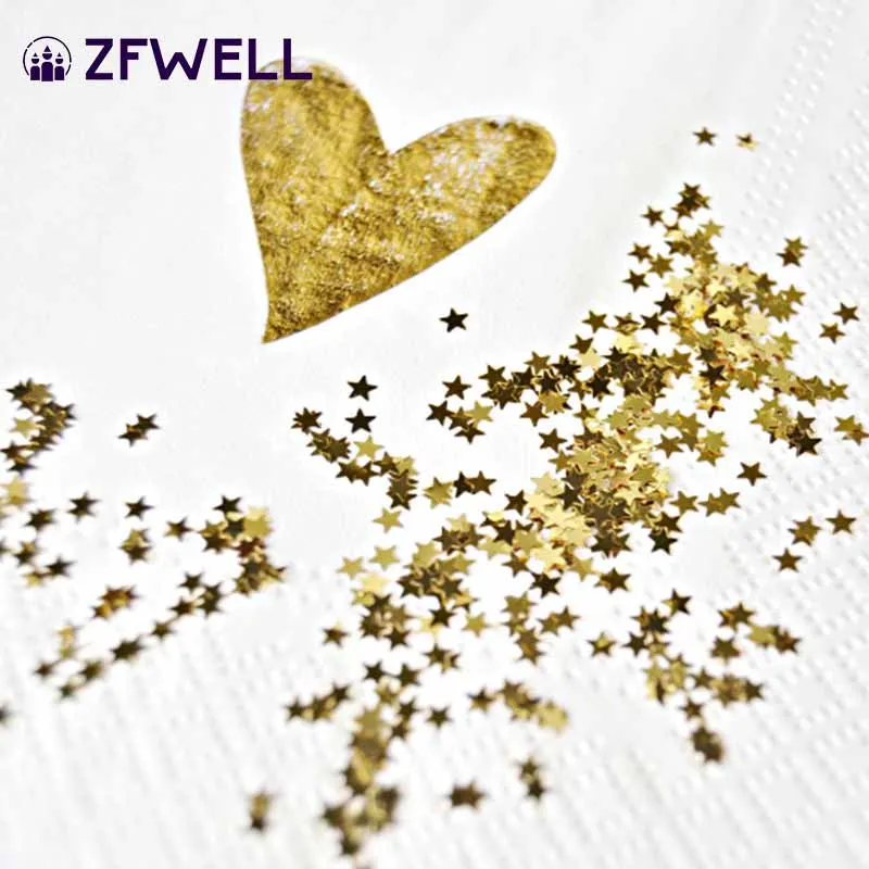 ZFWELL золотые и Серебристые Синие Маленькие блестки цвет звезды тема шар воздушные