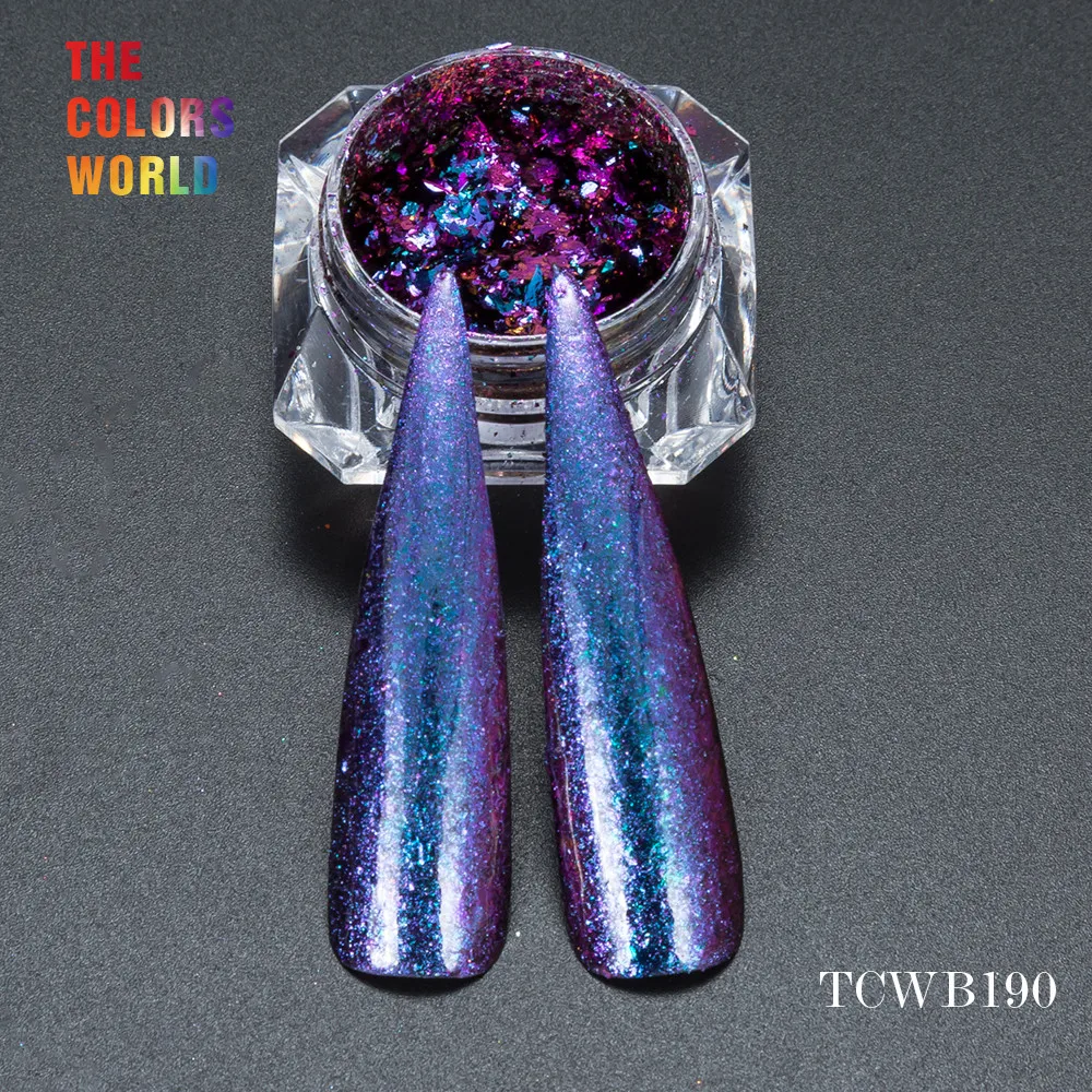 Искусственные хлопья с волшебным эффектом TCWB190 большого размера хамелеон для