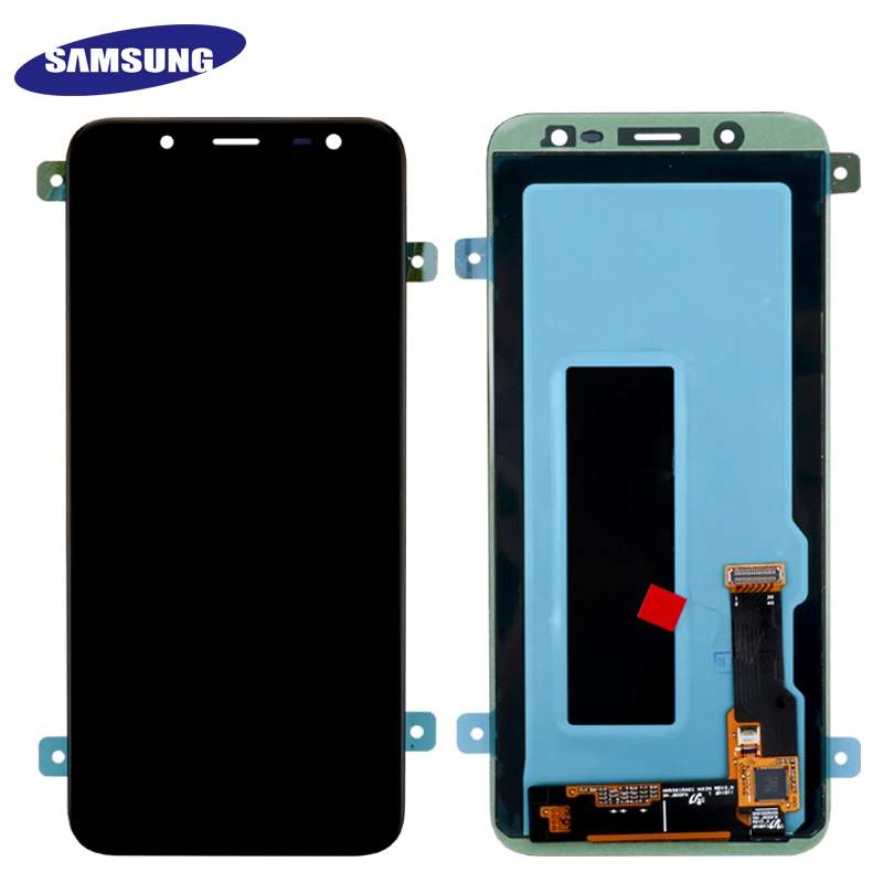 5,6 ''Супер AMOLED lcd для samsung Galaxy J6 J600F J600 дисплей с сенсорным экраном в сборе запасные части