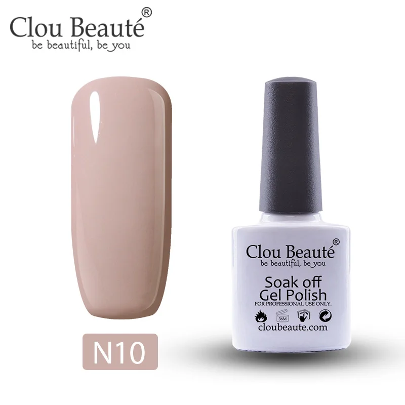 Clou Beaute Полупостоянный УФ-лак, Гель-лак, 10 мл, серия Nude, Гель-лак для ногтей, впитывающий Гибридный гвоздь, лак для ногтей - Цвет: N10