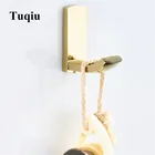 Настенные крючки для полотенец для ванной комнаты, кухонный Золотой крючок для халата, латунный прочный всасывающий ключ, держатель для одежды, крючок для детской одежды