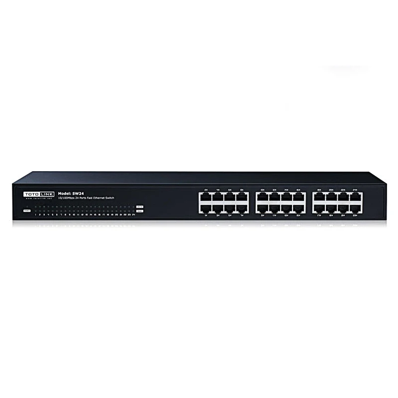 TOTOLINK SW24 24 Порты переключатель автоматическое согласование RJ45 10/100 Мбит/с Fast Ethernet