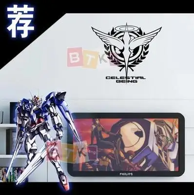 Аниме семена нулевой GUNDAM логотип виниловые наклейки на стену Наклейка Декор дома