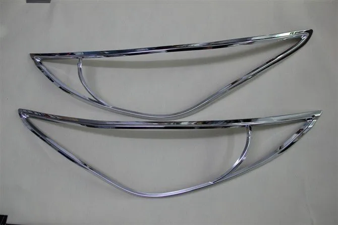 ABS Хром Передняя фара Крышка для 2011 2014 Hyundai SONATA 8GE i45|abs chrome|hyundai chromecover chrome |