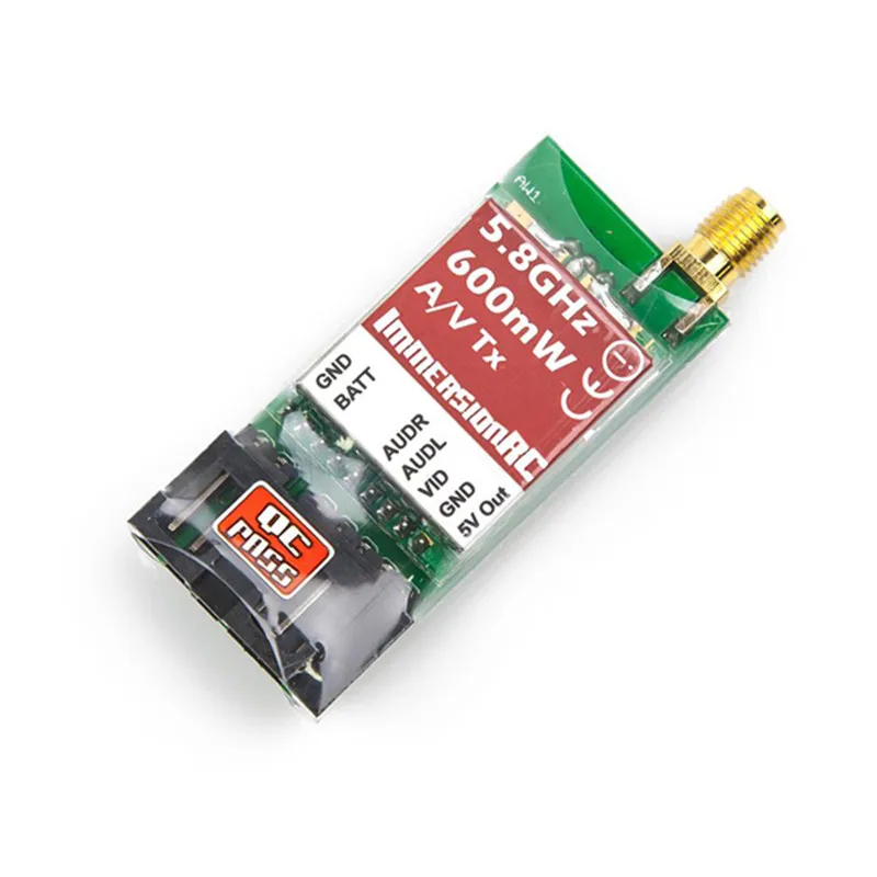 

ImmersionRC 600mW 5.8G Video / Audio AV Sender Transmitter For FatShark Goggoles RC Multicopter Receivers Models Spare Part