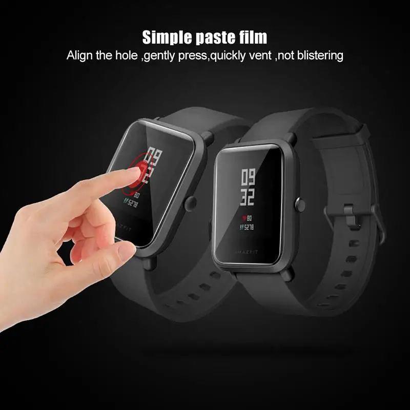 5 Упак. мягкие защитная пленка из термополиуретана для Xiaomi Huami Amazfit Bip бит темп Lite