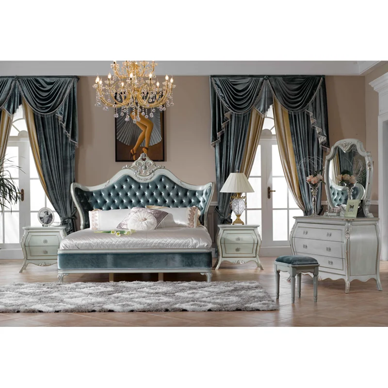 CBMMART античный внешний вид мебель для спальни двуспальные кровати наборы|Наборы