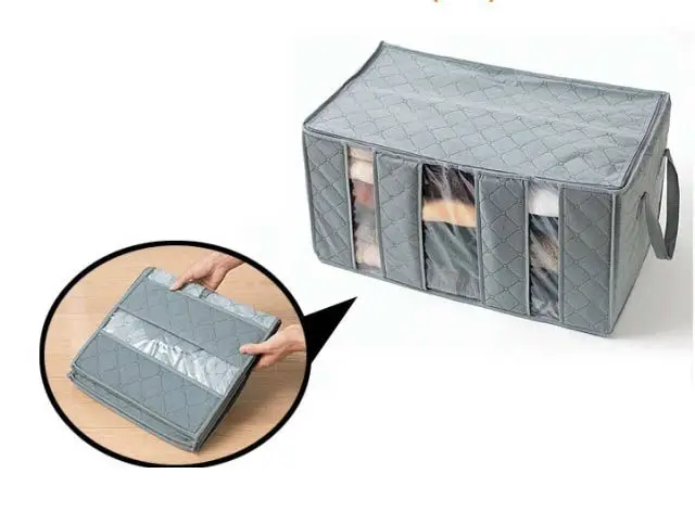 

Charcoal Non-smell clothing Storage Bag Organizer 65L