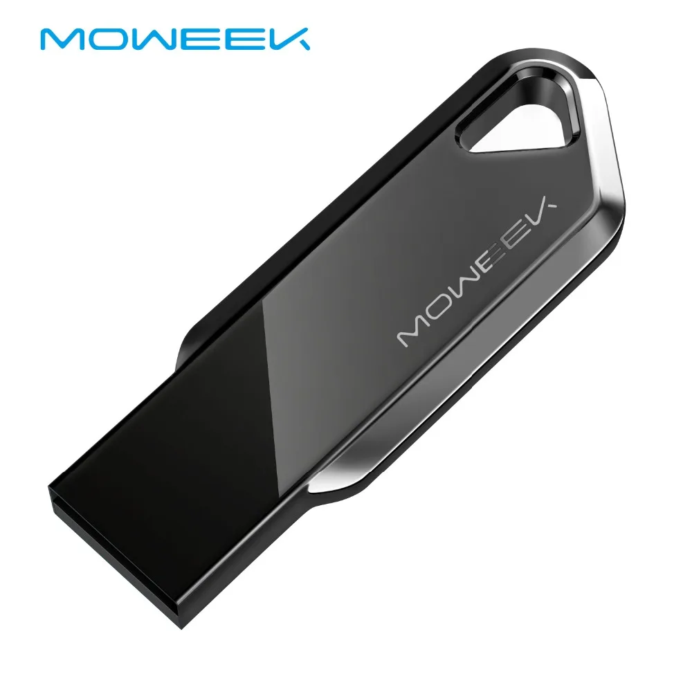 Moweek бизнес USB флеш накопитель M18 металлический 16 ГБ 32 64 128 cle usb 2 0 карта памяти для
