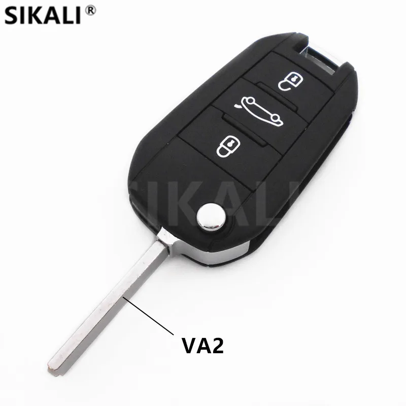 Автомобиль дистанционного ключа для 208 2008 301 308 3008 408 4008 508 5008 бесключевого доступа 3 кнопки HELLA 434 МГц для peugeot