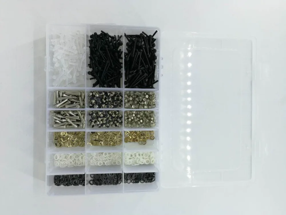 1500 unids/lote de piezas de tijera para el cabello, kits de reparaci&oacute;n de tijeras, accesorios que incluyen Parachoques/reposabrazos/arandela-2