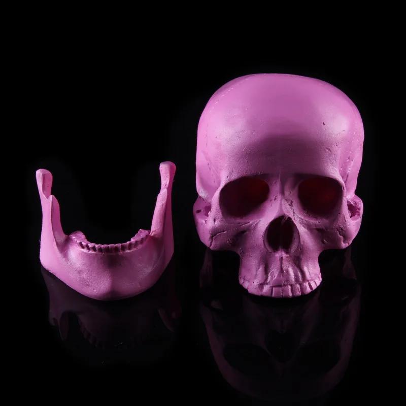 Смола Craft фиолетовый череп головы Halloween Party украшения праздничных вечеринок
