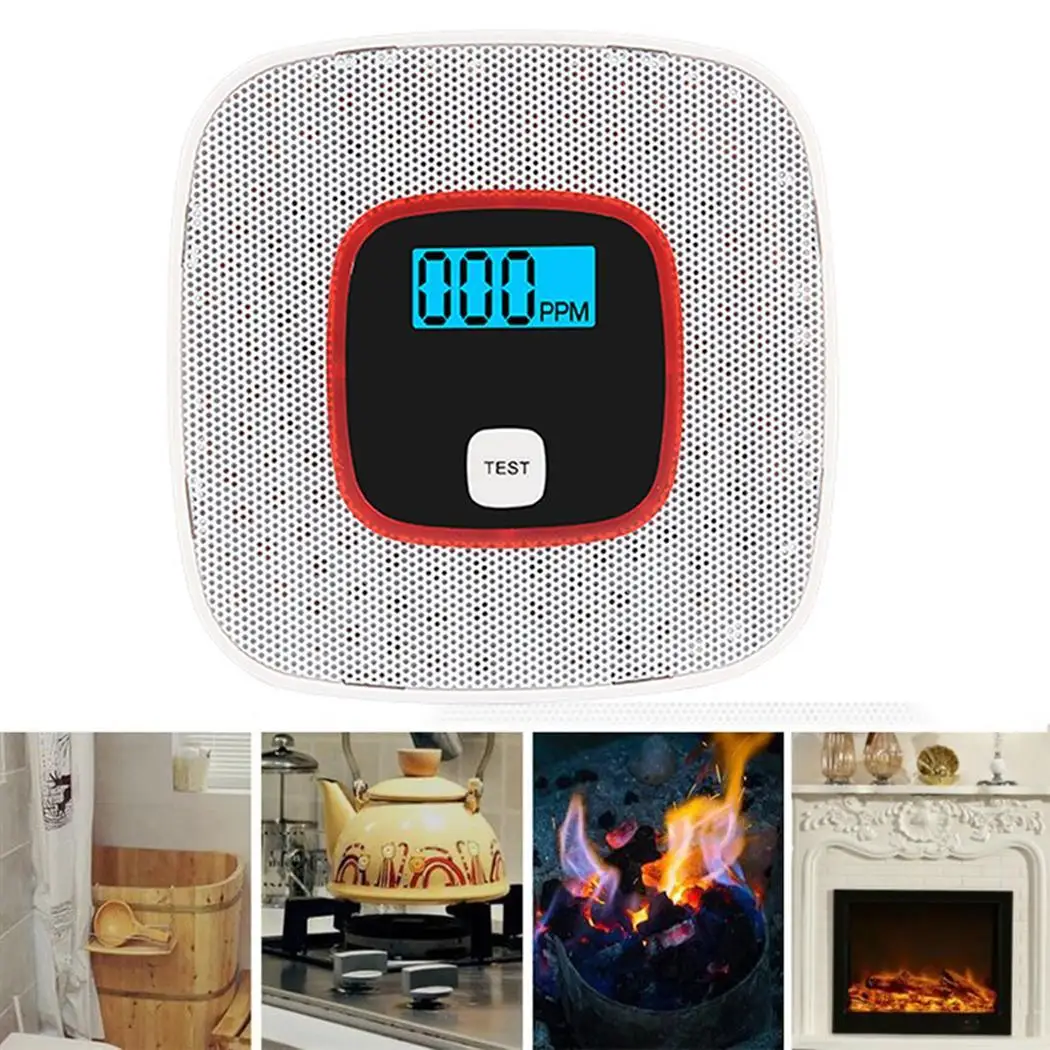 Прочный практичный геометрический детектор угарного газа для дома 20 30 0 45