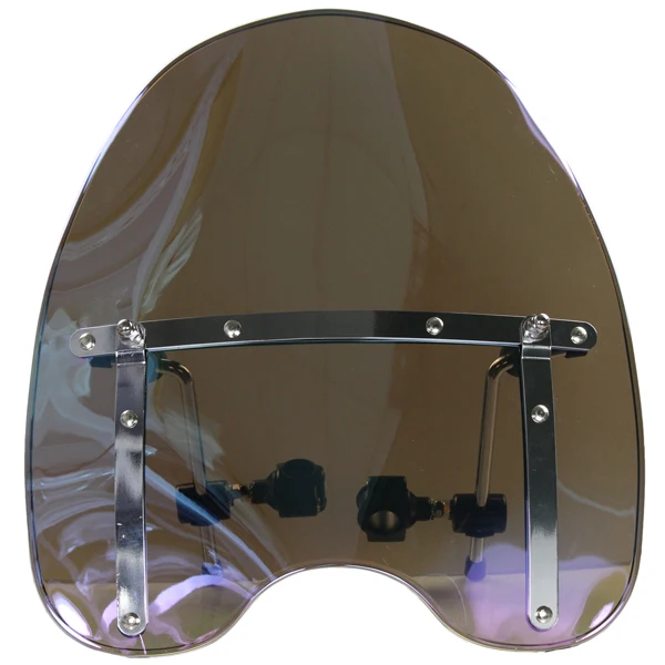 Clear Iridium Лобовое стекло мотоцикла для Yamaha V Star 650 950 Virago 1000 1100 Vmax 1700 с рулем 7/" и 1" - Цвет: Clear Iridium