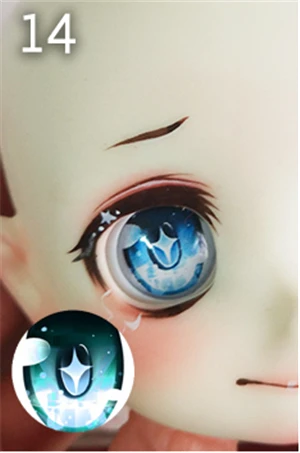 14 Новинка, 1 пара 10/12/14/16/18/20 мм BJD глаза для SD BJD кукольные глаза игрушки Аксессуары для куклы «сделай сам», детская игрушка - Цвет: 14