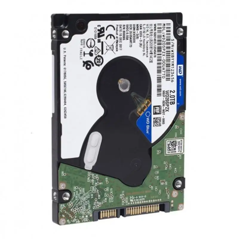 WD Blue 2 ТБ 5 &quothdd Мобильный жесткий диск-5400 об/мин SATA 6 7 8 Мб кэш-памяти дюйма для