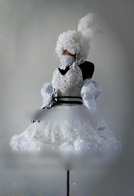 Ботинки в стиле аниме Темный дворецкий Кукла Принцесса провода белого цвета