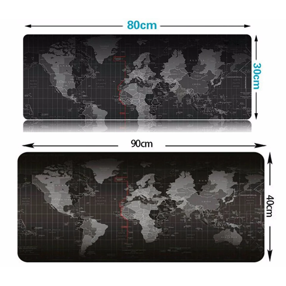 Игровой коврик для мыши 900x400, Большой Коврик Для Мыши Mause, клавиатура, компьютер, запирающий край, коврик для мыши, карта мира, резиновый большой Настольный коврик