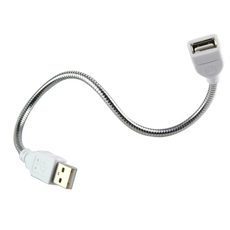 Новые 35 см Гибкие Металлические USB расширение мужчин и женщин Мощность применить