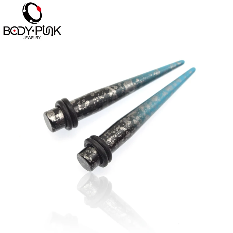 Боди Панк синий блестящий точечный 2 шт Акриловые подтяжки растягиватель твердое