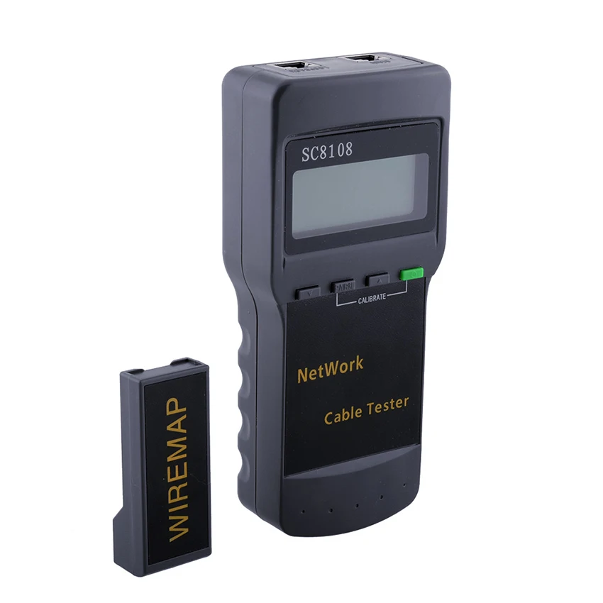 KELUSHI Portable Multifunction Wireless Network Tester SC8108 LCD Digital PC Data Network CAT5 RJ45 LAN Phone Cable Tester Meter