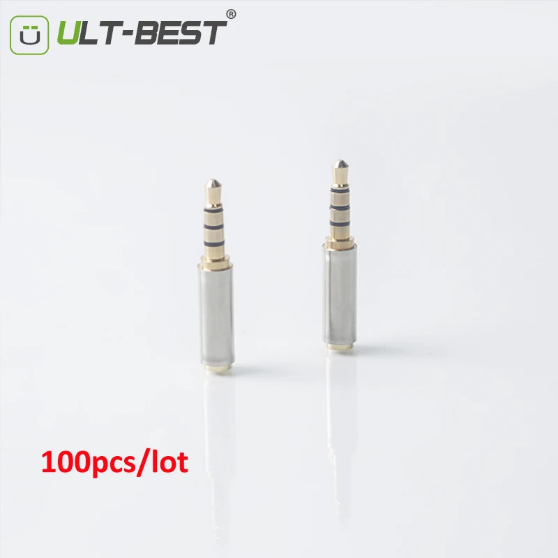 ULT Best 100 шт./лот оптовая продажа 3 5 мм Штекерный разъем до 2 гнездовой 4 полюсный для