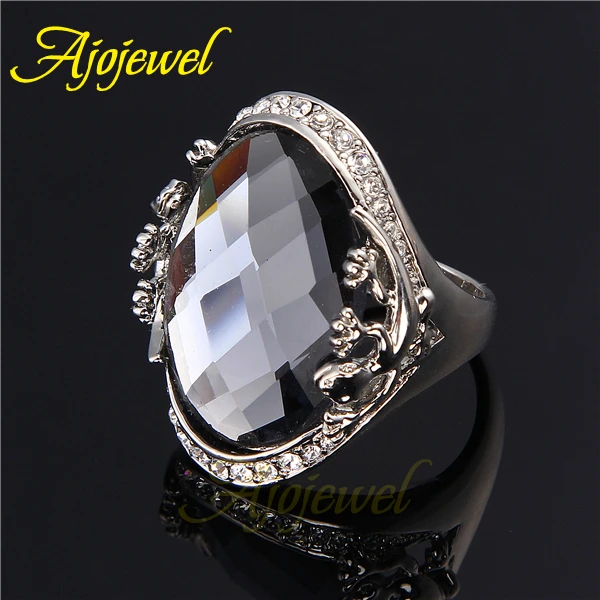 Женское и мужское кольцо с большим кристаллом|crystal rings for women|austrian crystal ringscrystal ring |