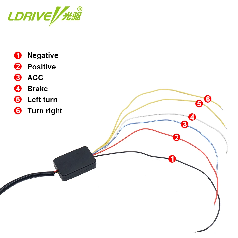 LDRIVE авто-Стайлинг автомобиля яркие красные фонарь стоп-сигнала желтый
