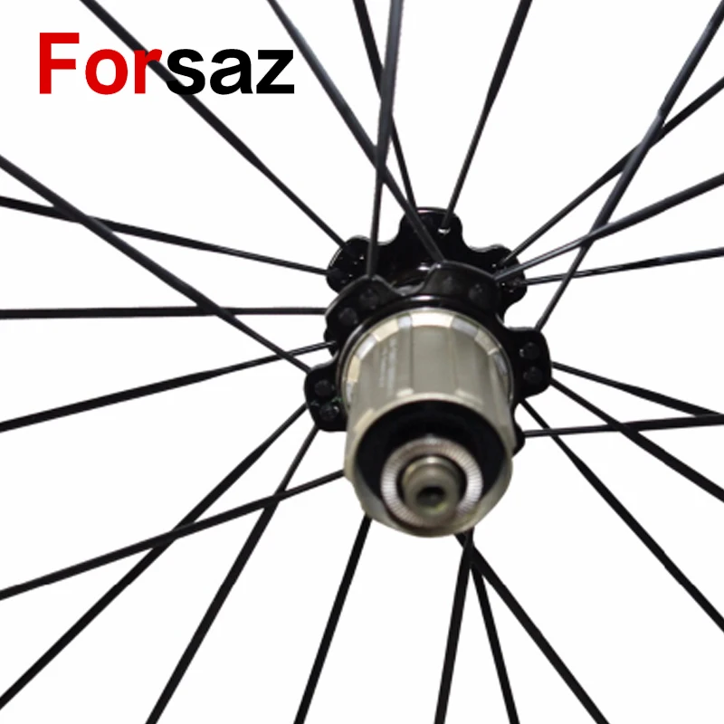 Forsaz 700C 24 мм Tubular углерода колесная 20.5 Ширина велосипед колесной включены