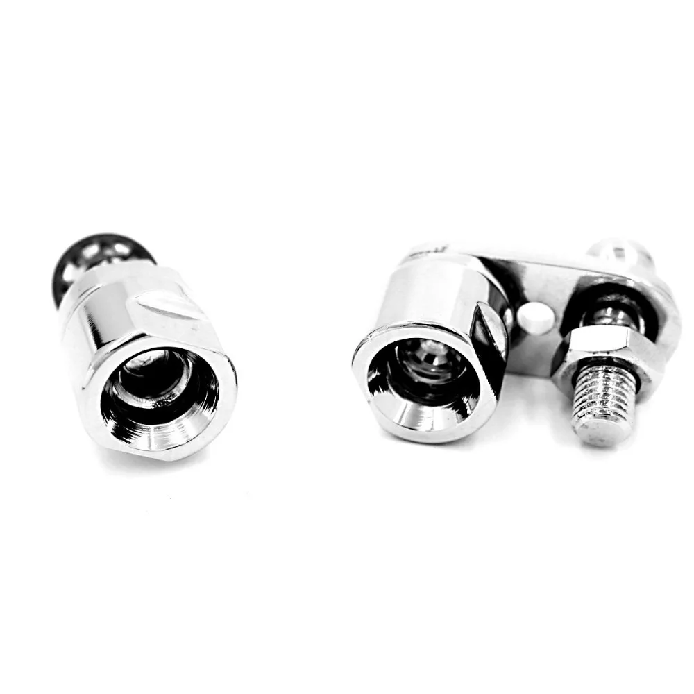 Supports de délocalisation de clignotant chromé pour Harley Dyna Fatboy Beakout Sportster