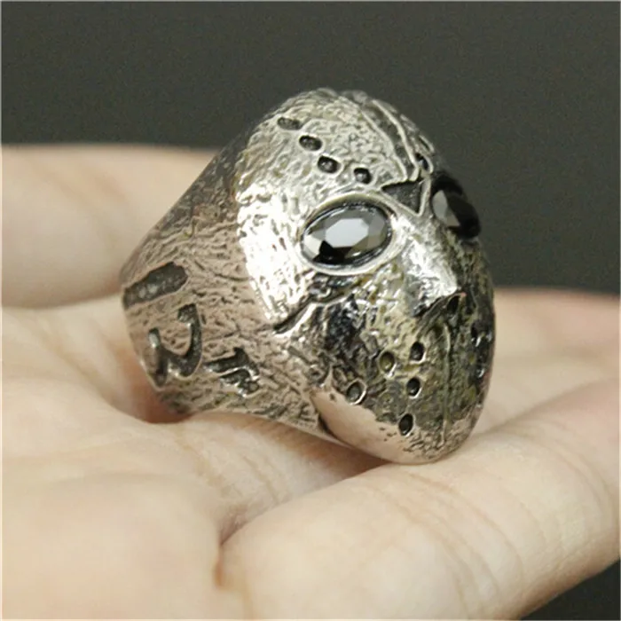 1 шт. Новое поступление кольцо в стиле панк с кристаллом виде маски глаз и черепа