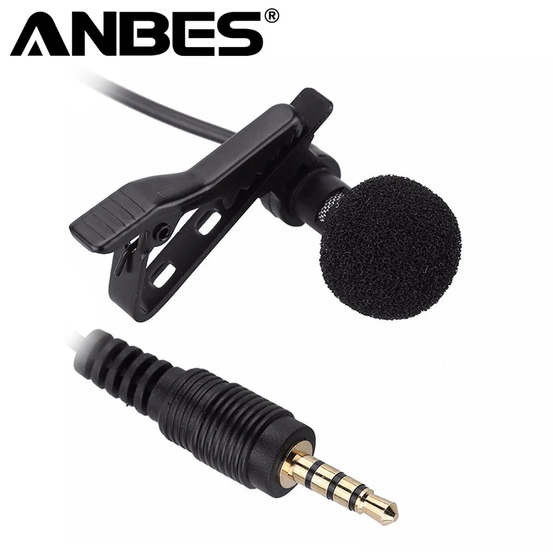ANBES мини микрофон 3 5 мм Джек воротник микрофоны Hands free лацкан проводной