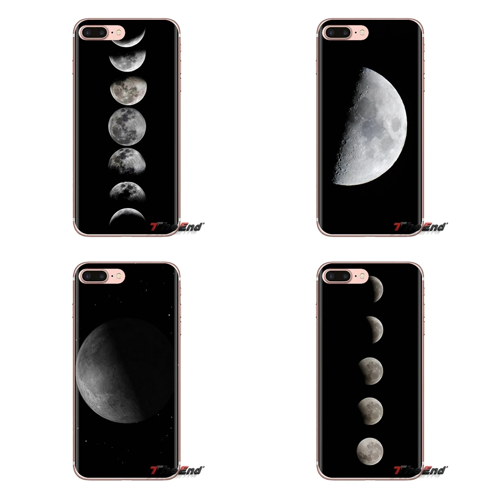Мягкий прозрачный чехол Moon Phases Night Art для LG Spirit Motorola Moto X4 E4 E5 G5 G5S G6 Z Z2 Z3 G2 G3 C Play Plus Mini |