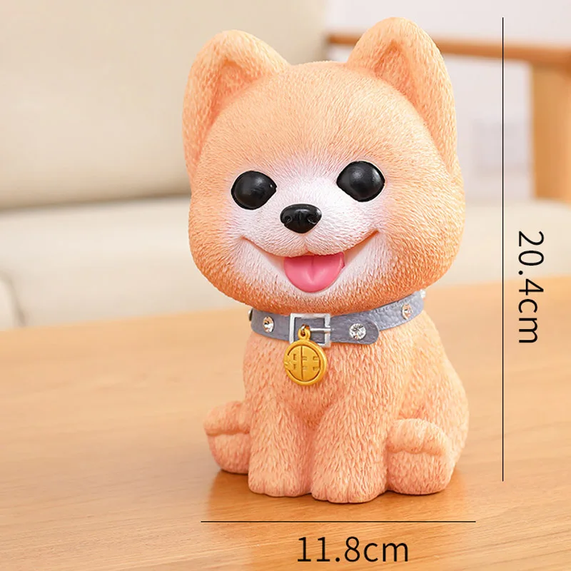 pomeranian Милая Мини-копилка, персональная собака из мультфильма, вечерние подарки, домашний декор, детская игрушка, монета, копилка - Цвет: pomeranian