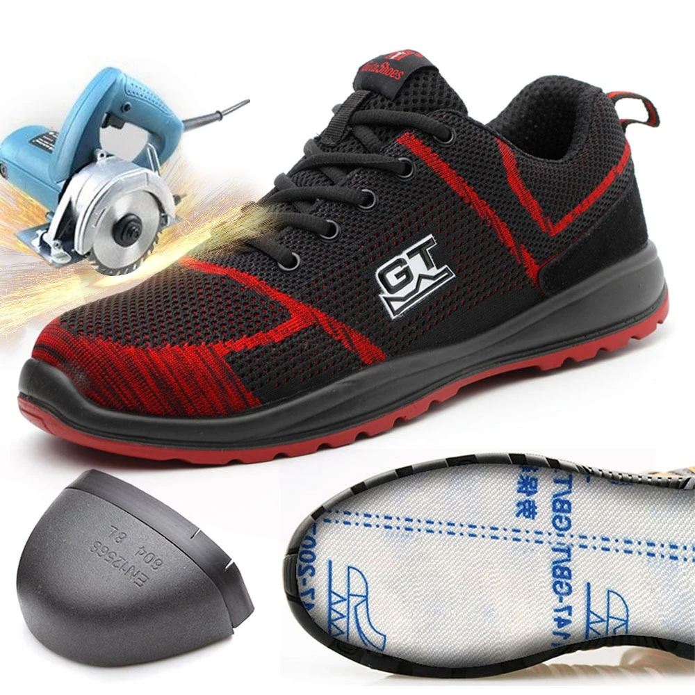 WISSTT/Для мужчин рабочие защитные ботинки плюс Размеры унисекс Открытый Сталь